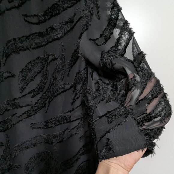 Crosby by Mollie Burch Ramey Black Dress Textured LBD like New - Picture 9 of 9